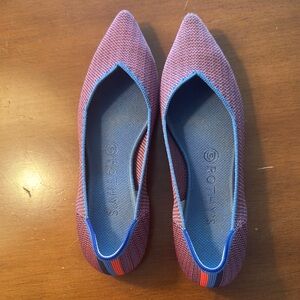Rothy's Women's Blue and Red Flats